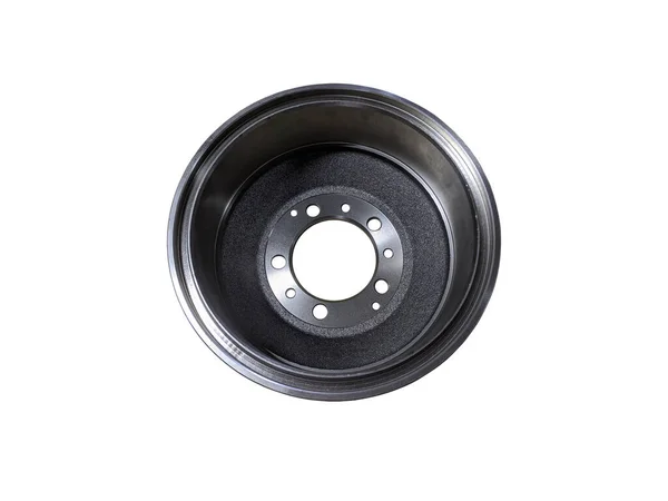 Fren trampeti beyaz arka planda izole edilmiş. Yeni yedek parçalar.