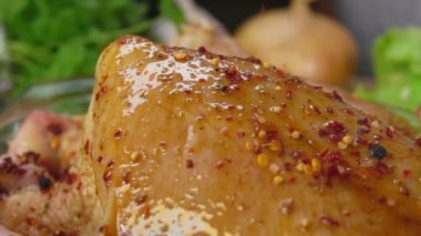 Baharat Close-up tavuk düşer