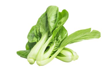 Beyaz arka planda taze Çin lahanası