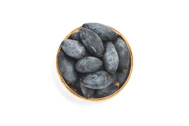 Beyaz bir arka plan üzerinde zeytin meyve.