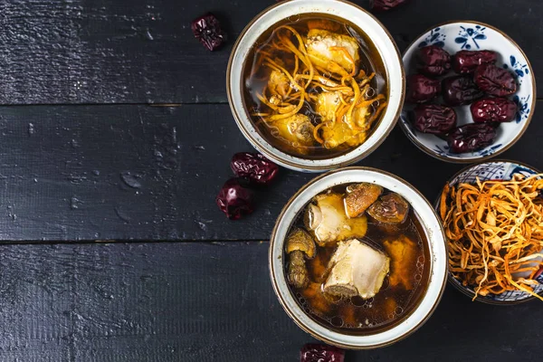 Chinese medicine pork ribs stew — Stock Image Chinese Medicine Pork Ribs Stew Royalty Free Stock Images
