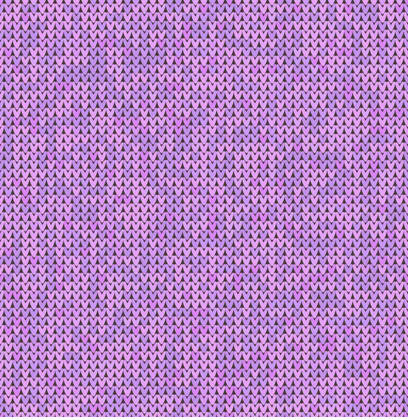 Textura de punto violeta patrón sin costura. Fondo realista de punto. Navidad Fondo de punto para pancarta, sitio, tarjeta, fondo de pantalla. Tela de lana. Ilustración vectorial . — Vector de stock