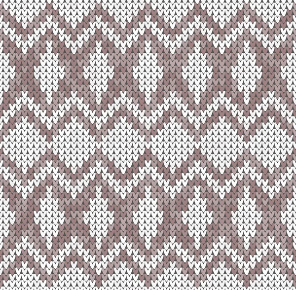 Tricot motif géométrique vintage classique. Tricoté fond ethnique sans couture réaliste, texture. Fond vectoriel national sans couture pour bannière, site, carte de vœux, papier peint. Illustration vectorielle . — Image vectorielle