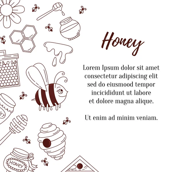 かわいい動物やオブジェクト ベクトル蜂族のセット ストックベクター C Ksenya Savva