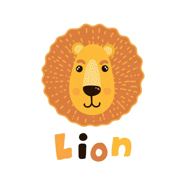 Lion čelit vektorové ilustrace — Stockový vektor