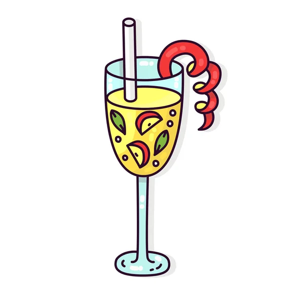 Cocktail-Drink-Vektorsymbol — Stockvektor