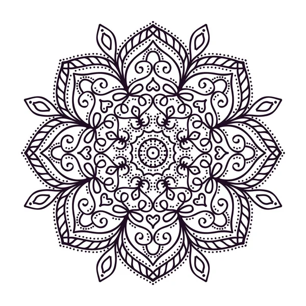 Ilustración vectorial Mandala zentagle — Archivo Imágenes Vectoriales