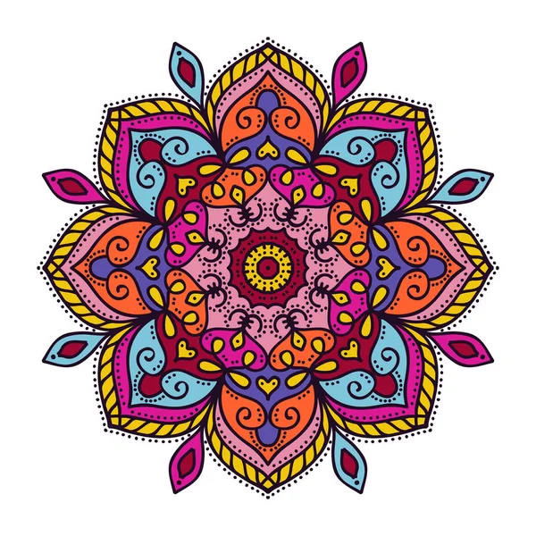 Ilustração vetorial mandala — Vetor de Stock