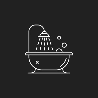 Küvet ince hat illüstrasyon