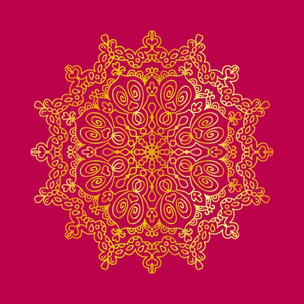 Mandala Doodle Vektor Illustration — Stockvektor