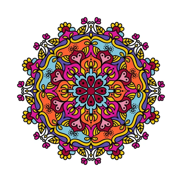 Mandala zentangle vector ilustración — Vector de stock