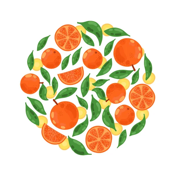 Patrón vectorial sin costura naranja — Vector de stock