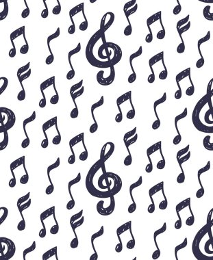 Nota sorunsuz vektör desen