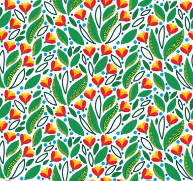 çiçek sorunsuz vektör desen