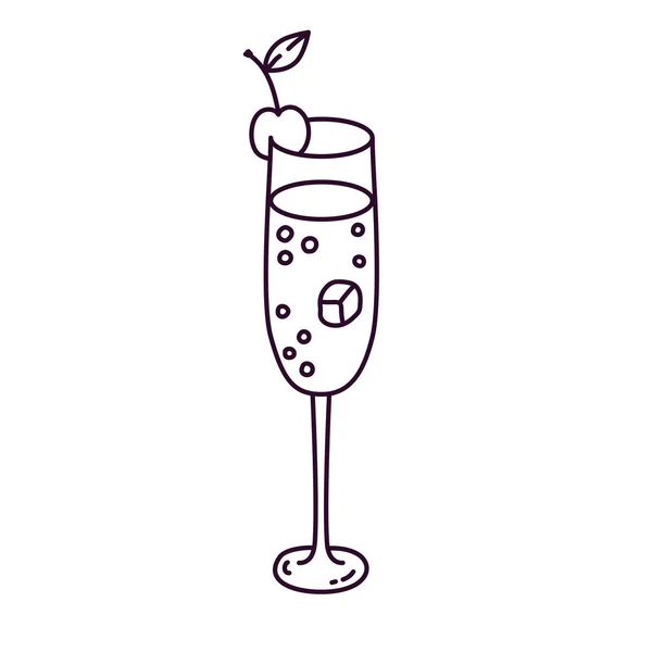 Koktejlové nápoje vektorové ikony — Stockový vektor