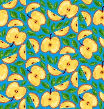 Elma dikişsiz vektör deseni