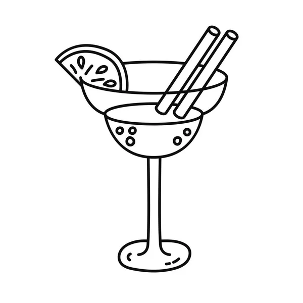 Cocktail-Vektorsymbol — Stockvektor