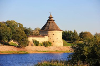 Pskov, Rusya Federasyonu 'ndaki eski Rus Kremlin Kalesi, 4 Eylül 2020