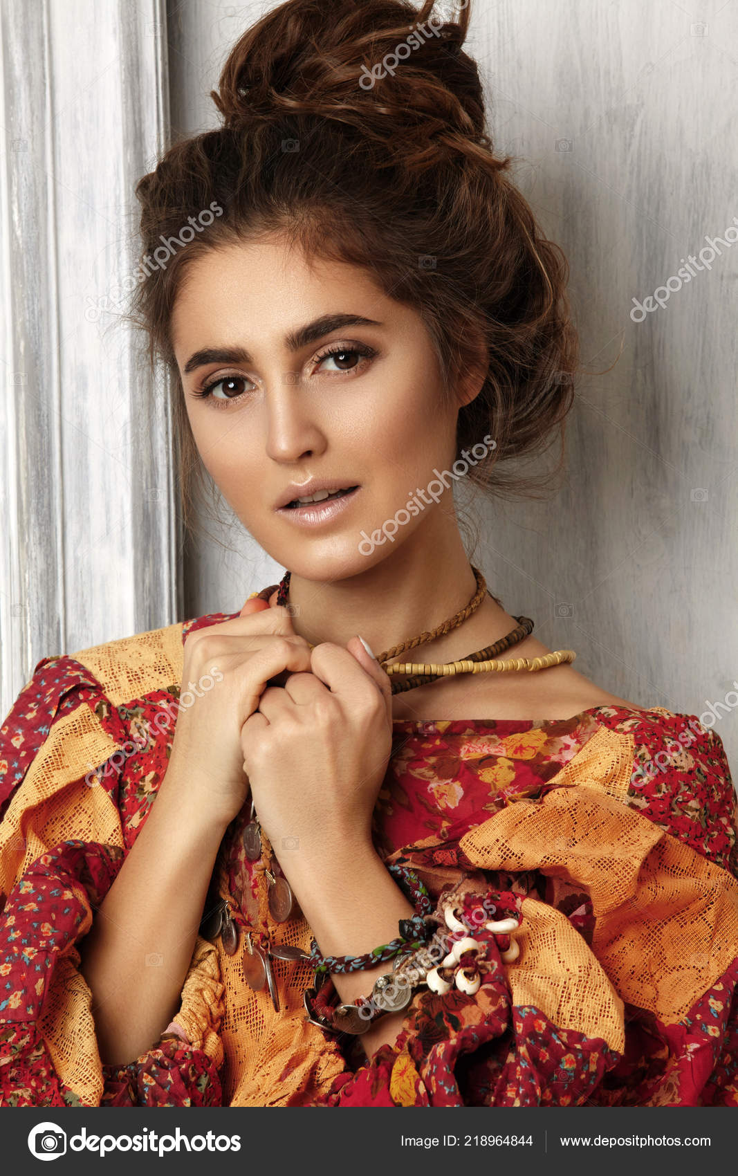 Hippie Hairstyles For Medium Length Hair Beautiful Young Woman
