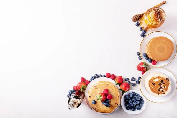 Blueberry pannenkoeken — Stockfoto