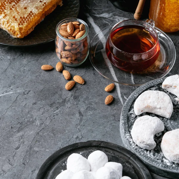 Різноманіття традиційних грецьких солодощів печиво — стокове фото