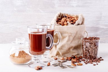 Ev yapımı sıcak çikolata içeceği.