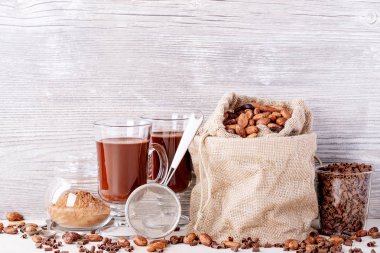 Ev yapımı sıcak çikolata içeceği.