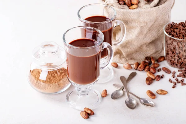 Homemade hot chocolate drink
