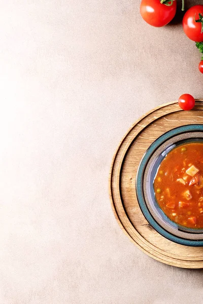 Zuppa di pomodoro e verdura — Foto Stock
