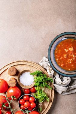 domates ve sebze çorbası