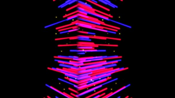 雨は完全に音楽 背景投影または他の使用のために使用されるアニメーション粒子をループします — ストック動画