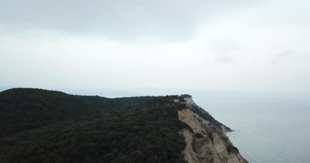 Corfou, Grèce vue aérienne de l'eau sur l'île par un drone 