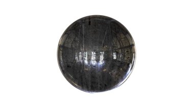 bir shpere beyaz bir arka plan üzerinde izole yapısı ile 3D render