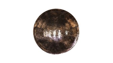 bir shpere beyaz bir arka plan üzerinde izole yapısı ile 3D render