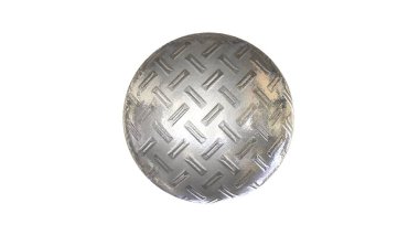 bir shpere beyaz bir arka plan üzerinde izole yapısı ile 3D render