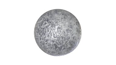 bir shpere beyaz bir arka plan üzerinde izole yapısı ile 3D render