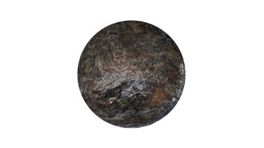 bir shpere beyaz bir arka plan üzerinde izole yapısı ile 3D render