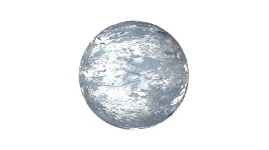 bir shpere beyaz bir arka plan üzerinde izole yapısı ile 3D render