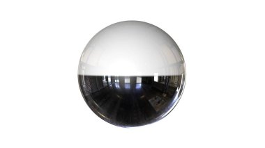 bir shpere beyaz bir arka plan üzerinde izole yapısı ile 3D render