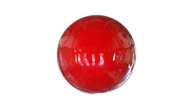 bir shpere beyaz bir arka plan üzerinde izole yapısı ile 3D render