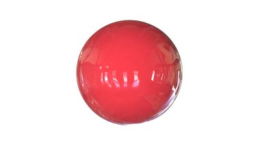 bir shpere beyaz bir arka plan üzerinde izole yapısı ile 3D render