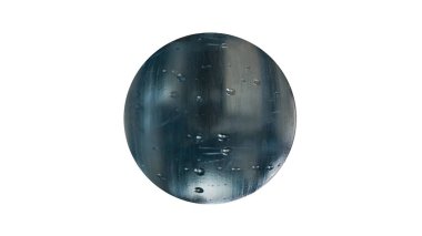 bir shpere beyaz bir arka plan üzerinde izole yapısı ile 3D render