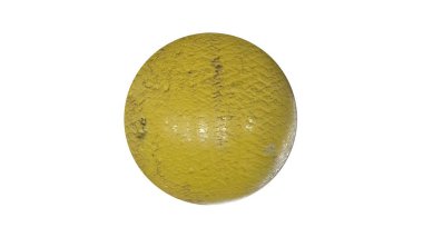 bir shpere beyaz bir arka plan üzerinde izole yapısı ile 3D render