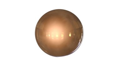 bir shpere beyaz bir arka plan üzerinde izole yapısı ile 3D render