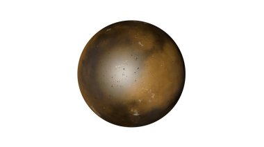 bir shpere beyaz bir arka plan üzerinde izole yapısı ile 3D render