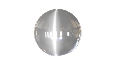 bir shpere beyaz bir arka plan üzerinde izole yapısı ile 3D render