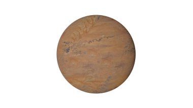 bir shpere beyaz bir arka plan üzerinde izole yapısı ile 3D render