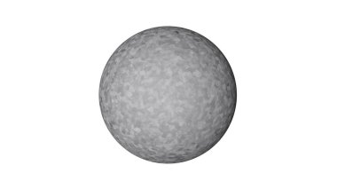 bir shpere beyaz bir arka plan üzerinde izole yapısı ile 3D render