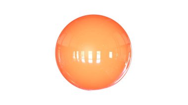 bir shpere beyaz bir arka plan üzerinde izole yapısı ile 3D render