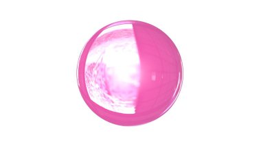 bir shpere beyaz bir arka plan üzerinde izole yapısı ile 3D render